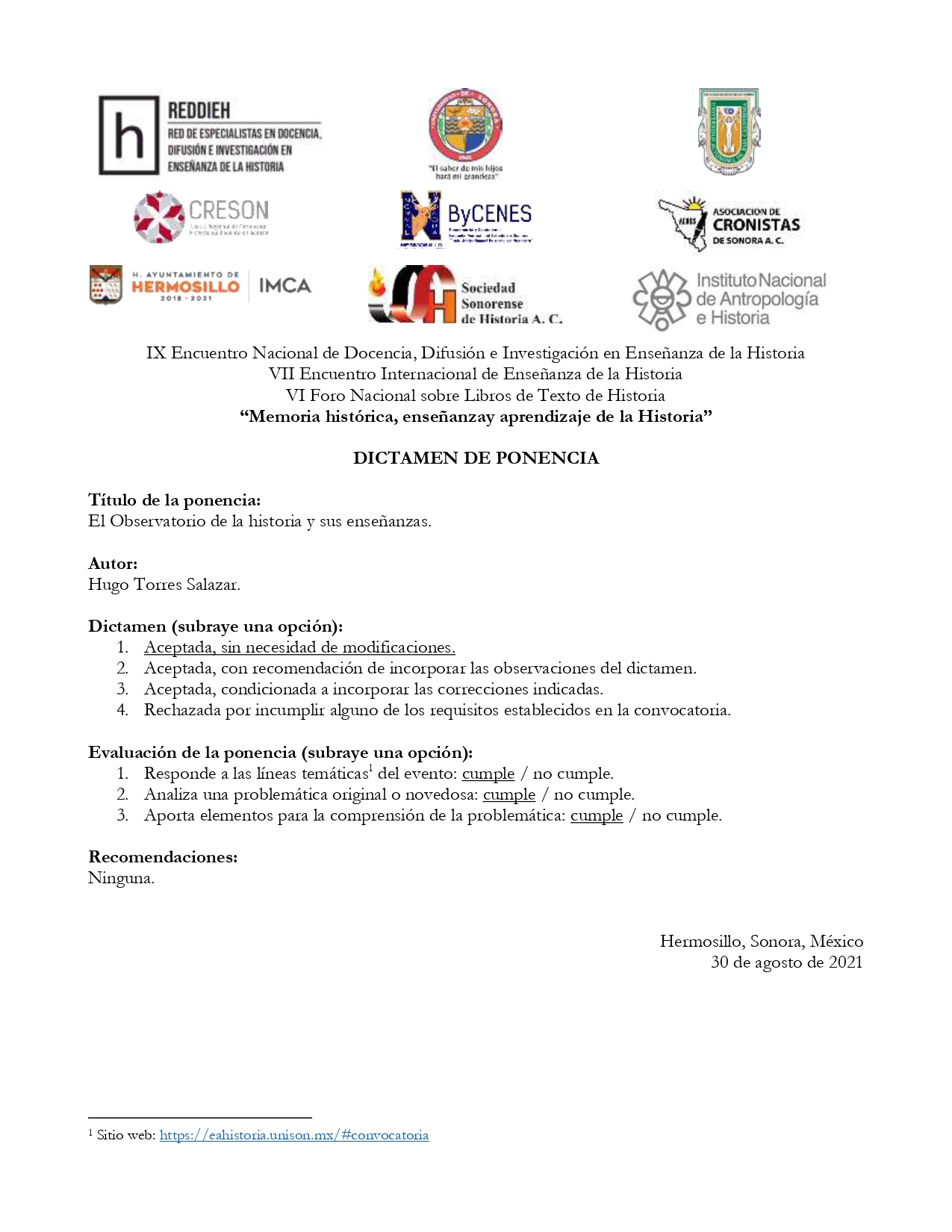 Constancia 3